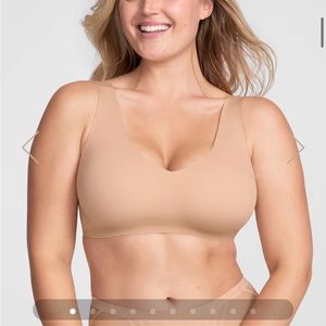 NWT LARGE HONEYLOVE V-NECK BRA IN SAND